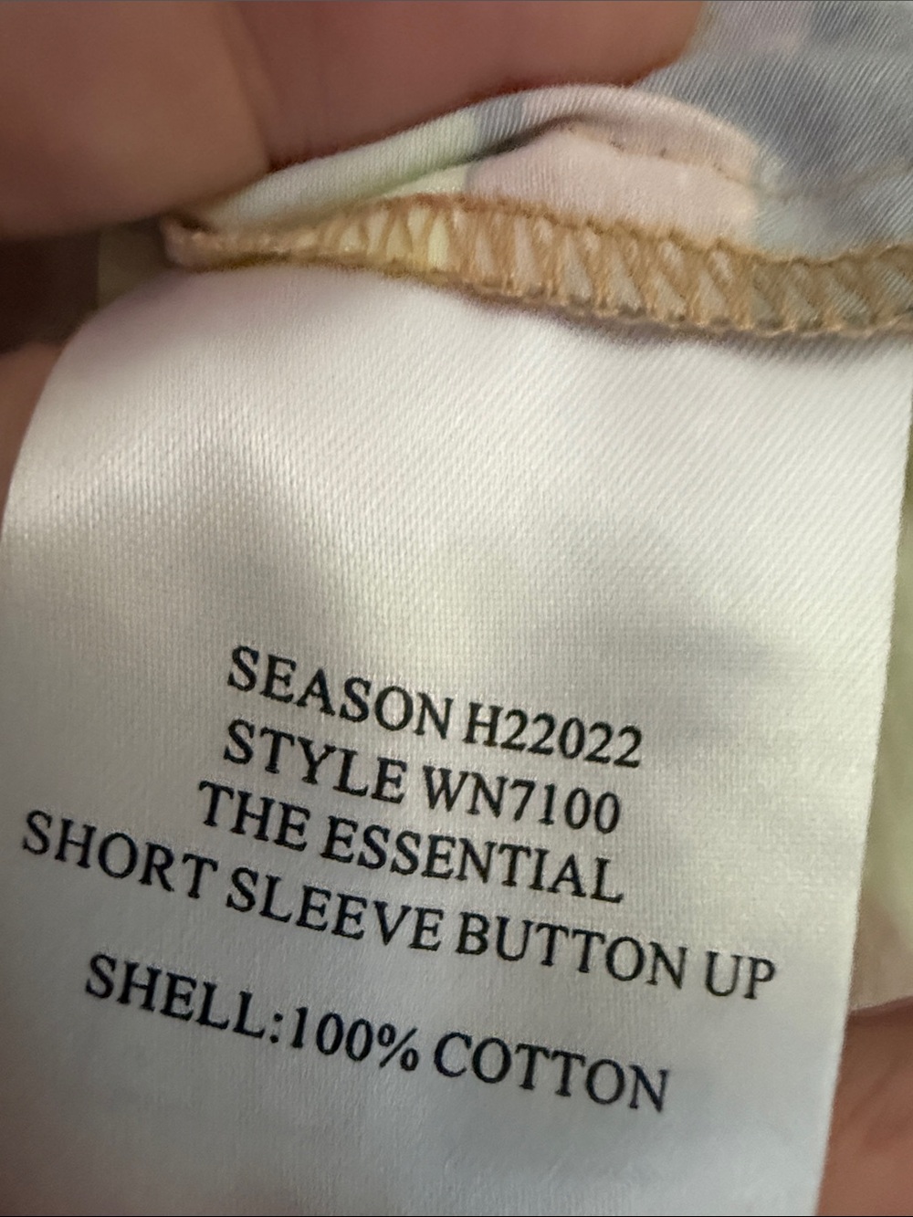 Wildfang Short-Sleeve Button-Down Shirt in Yellow, Blue, Brown - Picture 7 of 8
